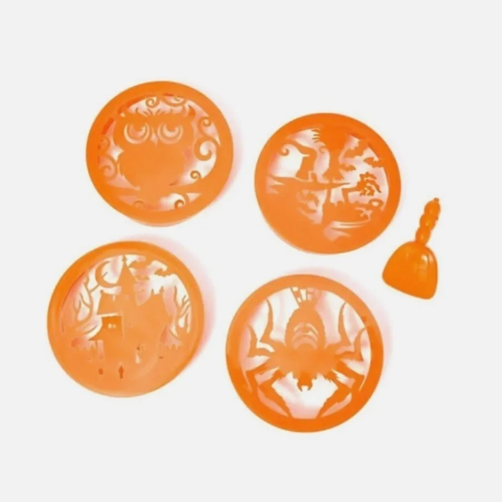 🎃 Pumpkin Carving Kit – Set of 4 Stencils with Tools 🎃